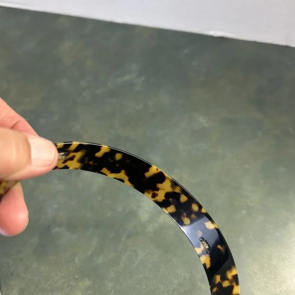 Vintage Charles J Wahba Tortoiseshell Wide Headband Handmade France Hair Band